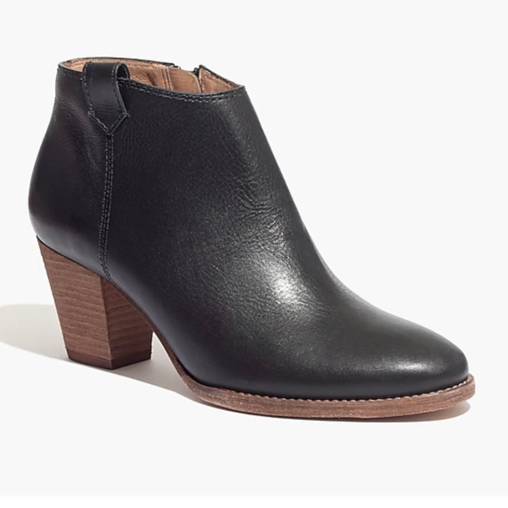 MADEWELL Billie Boot in Black Leather